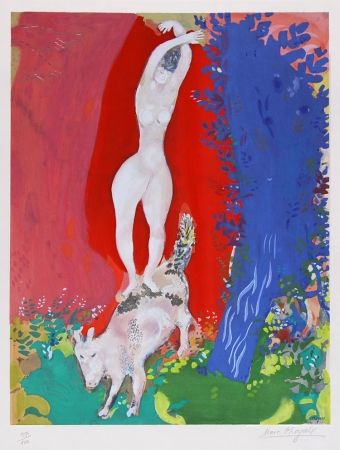 Литография Chagall - Femme de Cirque (Circus Woman), c. 1960