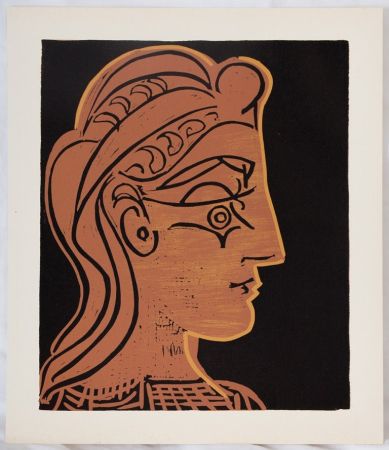 Линогравюра Picasso - Femme de profil