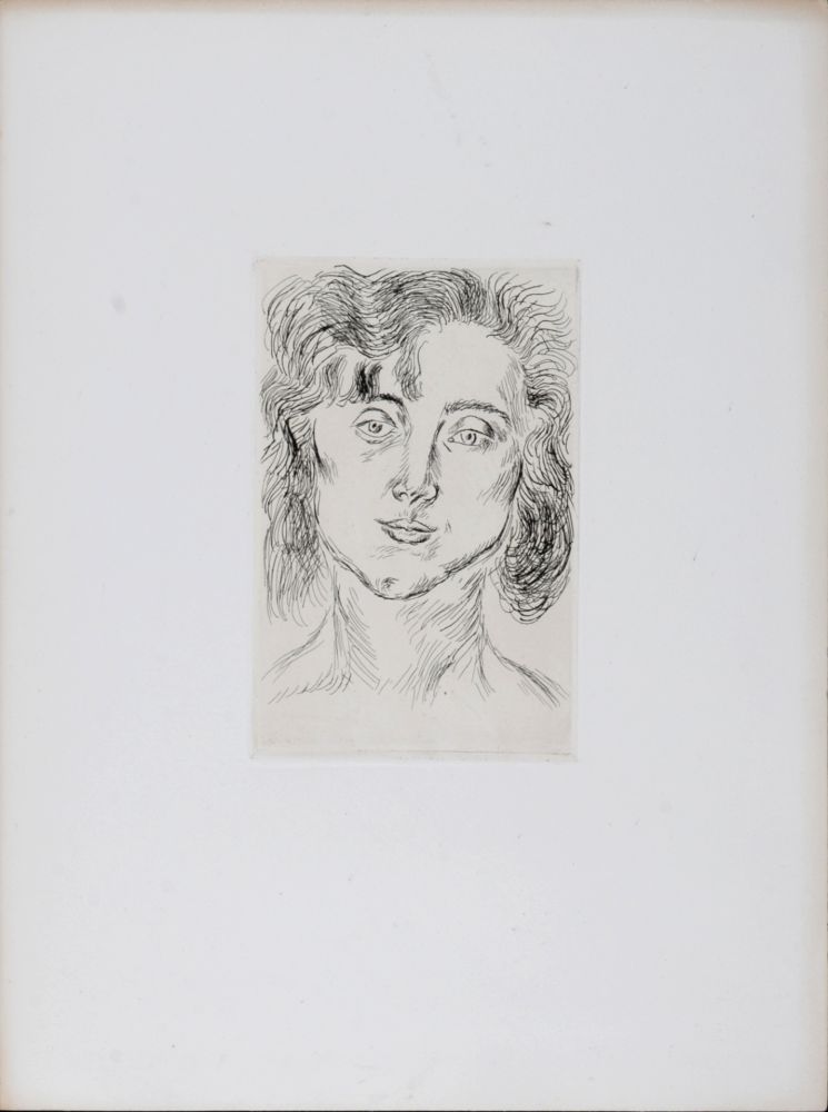 Офорт Matisse - Femme en buste, 1920 - Scarce!