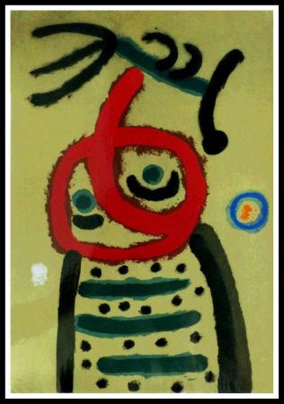 Трафарет Miró (After) - FEMME ET OISEAU