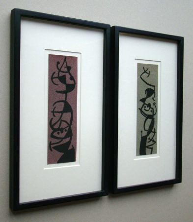 Трафарет Miró (After) - Femme et Oiseau I.+II.