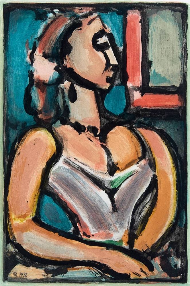 Акватинта Rouault - Femme fiere