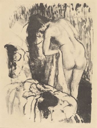 Литография Degas - Femme nue debout à sa toilette / Standing Nude Woman, Drying Herself