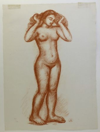 Литография Maillol - Femme nue en pied. 1935