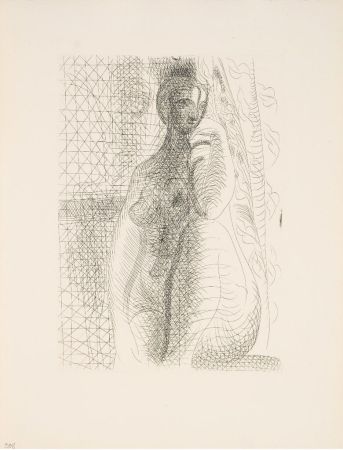 Гравюра Picasso - Femme nue, la jambe pliée (Suite Vollard 8)