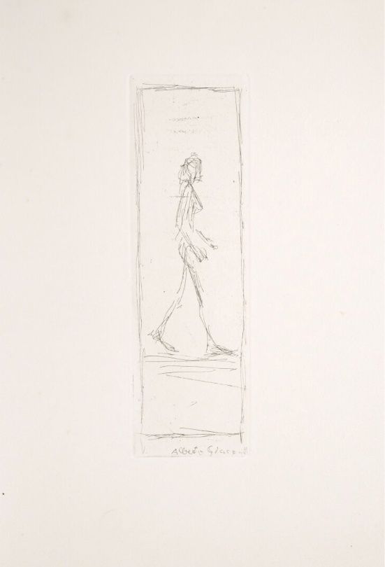 Офорт Giacometti - Femme qui marche 1955