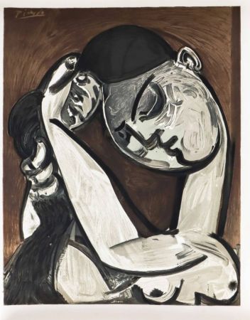 Трафарет Picasso - Femme se coiffant