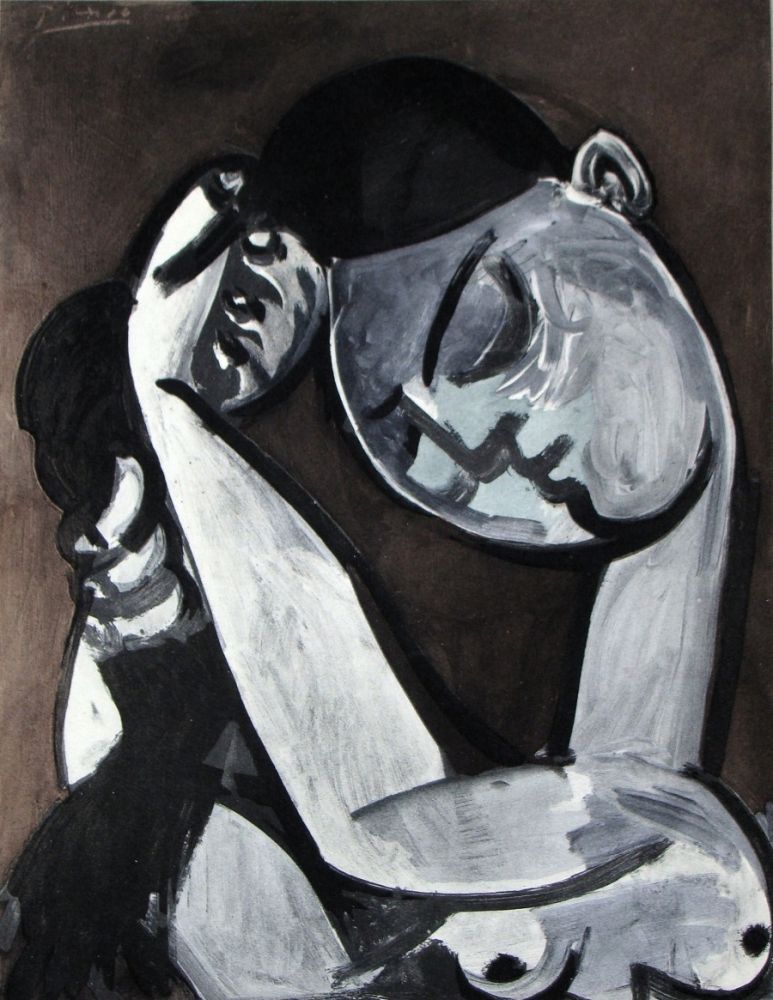 Трафарет Picasso - Femme se coiffant, 1955