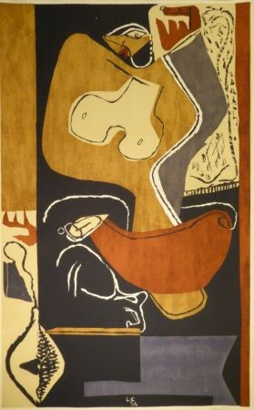 Литография Le Corbusier - Femme à la main levée
