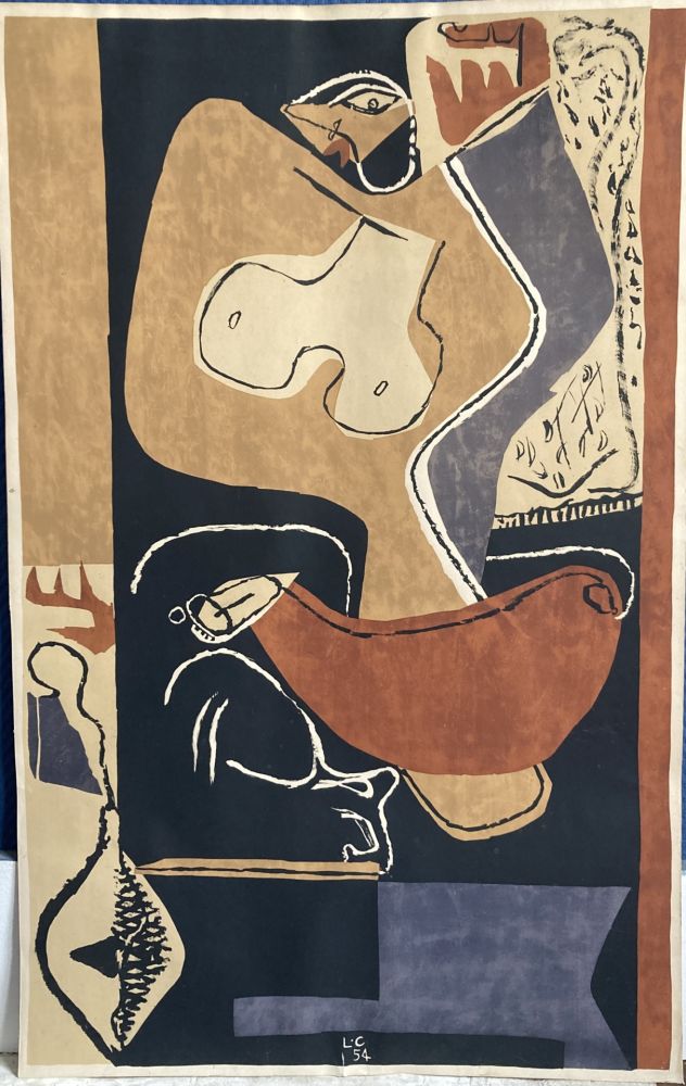Литография Le Corbusier - Femme à la main levée, 1954
