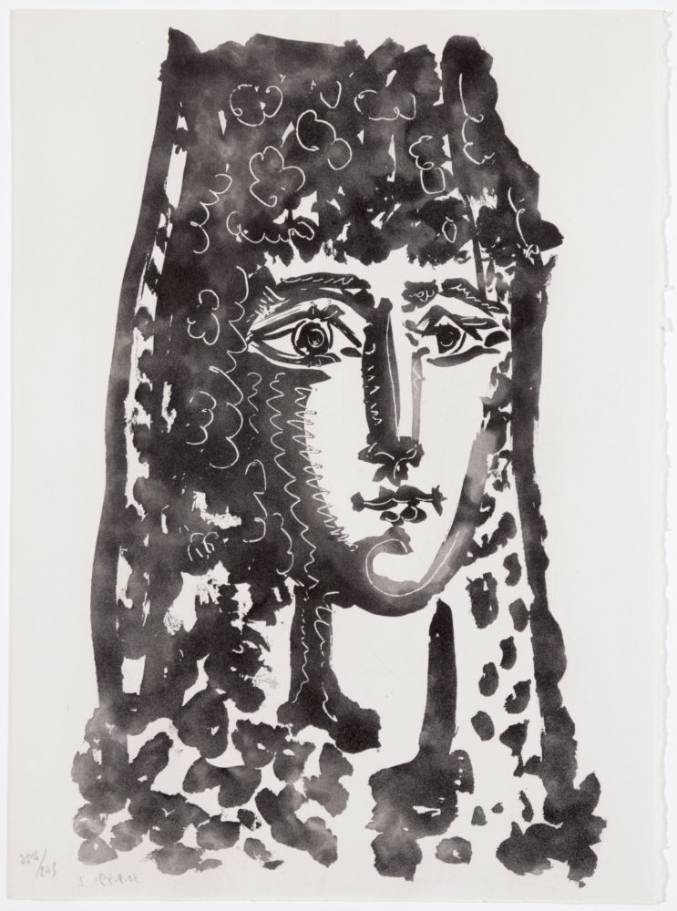 Акватинта Picasso - Femme à la mantille