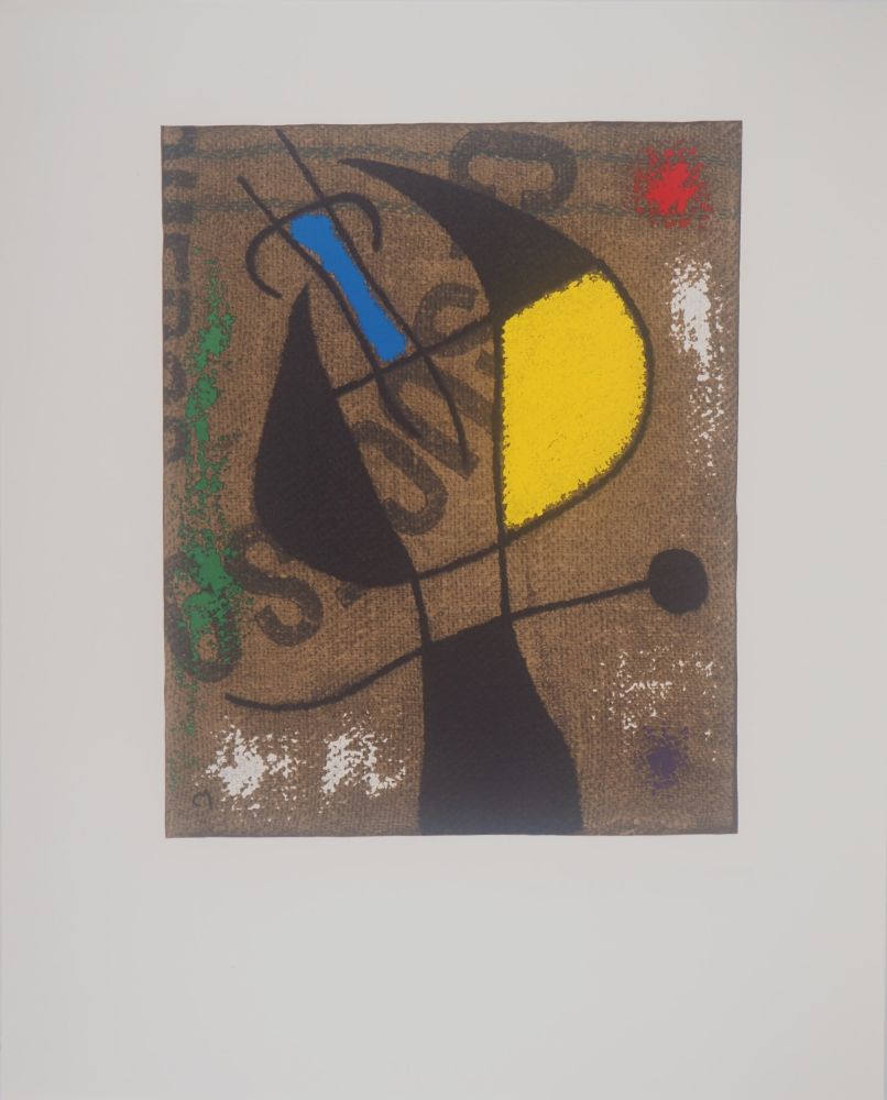 Литография Miró - Femme à la victoire