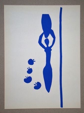 Литография Matisse (After) - Femme à l'amphore et grenades- 1953