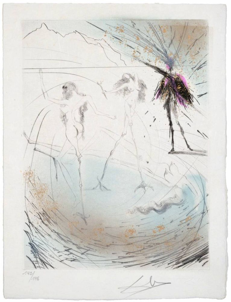 Гравюра Сухой Иглой Dali - Femmes poules (Hen Women)