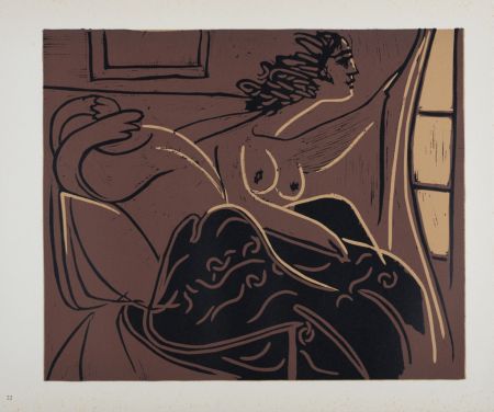 Линогравюра Picasso (After) - Femmes regardant par la fenêtre, 1962