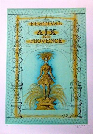 Литография Carzou - Festival Aix en Provence