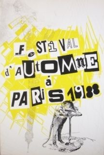 Сериграфия Polke - Festival d'automne à Paris 1988