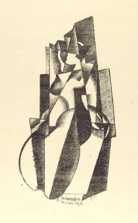 Литография Prampolini - Figur in Bewegung 