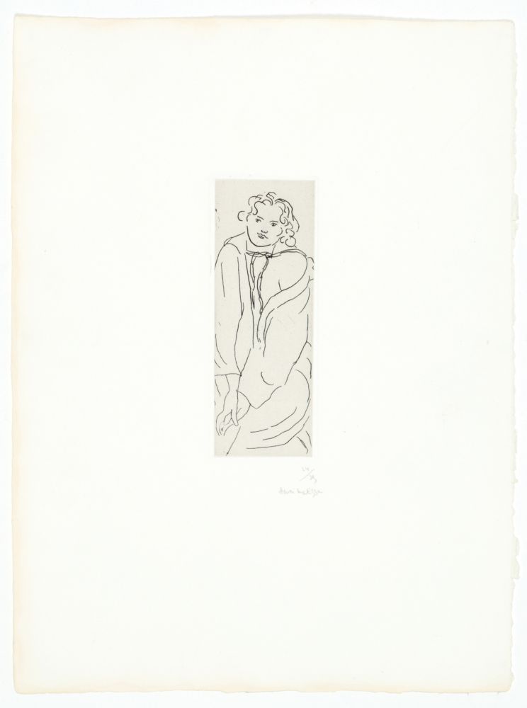Гравюра Matisse - Figure au peignoir
