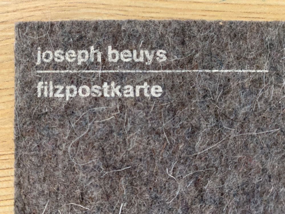 Сериграфия Beuys - Filzpostkarte