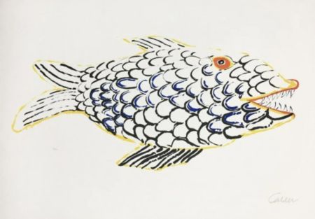 Литография Calder - Fish