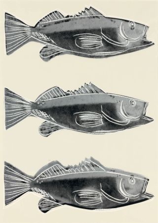 Сериграфия Warhol - Fish - wallpaper
