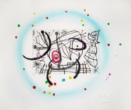 Офорт И Аквитанта Miró - Fissures