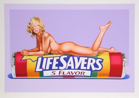 Литография Ramos - Five Flavor Funny (Uma Thurman)