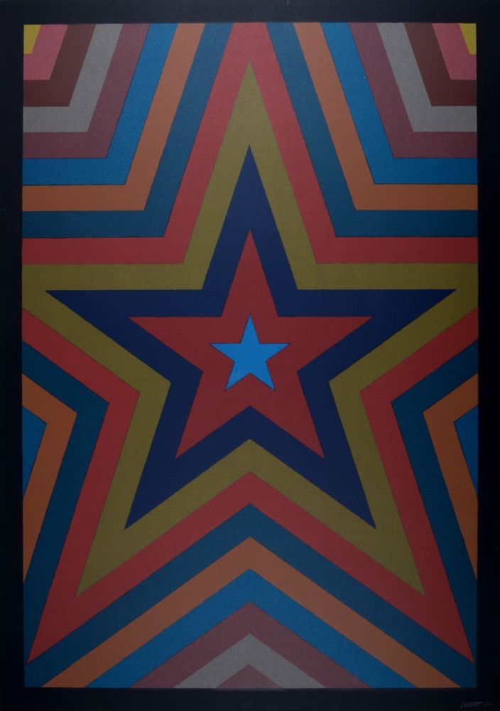 Сериграфия Lewitt - Five Pointed Star with Color Bands
