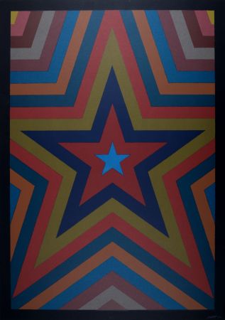 Сериграфия Lewitt - Five Pointed Star with Color Bands