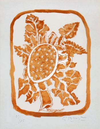 Литография Braque - Fleur d'automne (Autumn Flower)