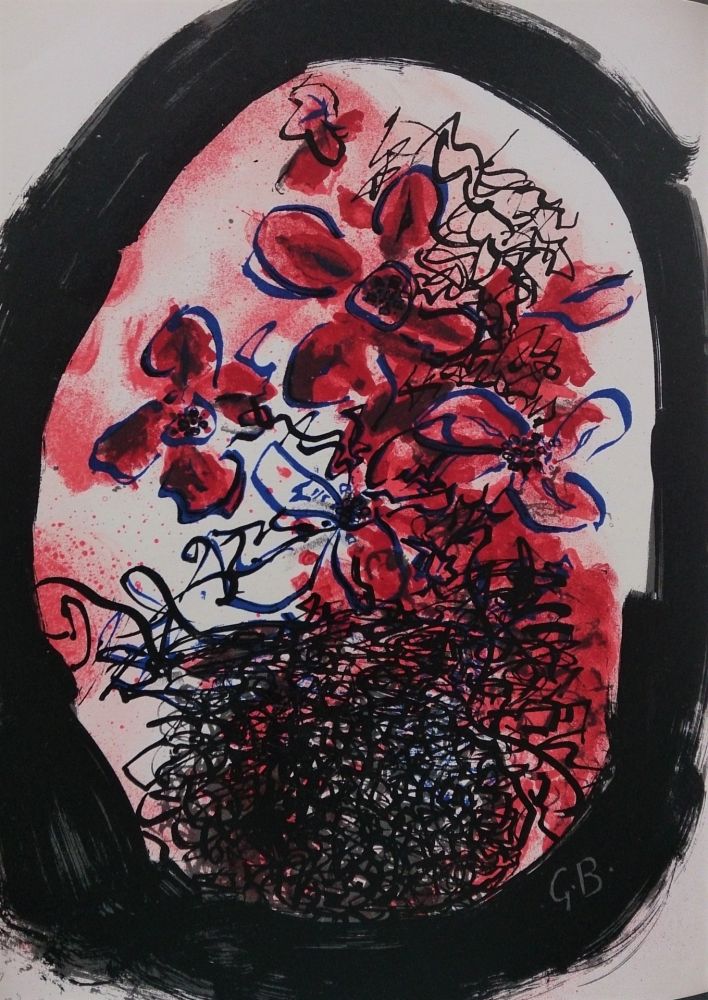 Литография Braque - Fleurs