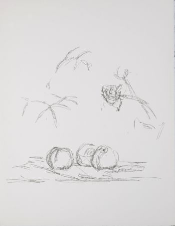 Литография Giacometti - Fleurs, 1972