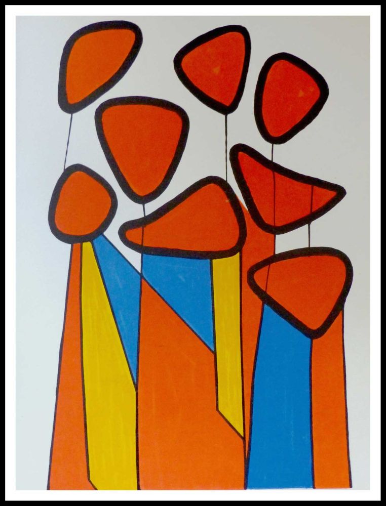 Литография Calder - Fleurs de courge