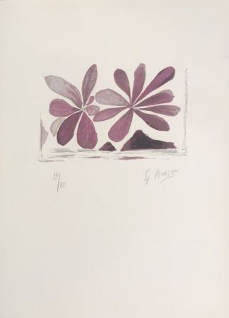 Литография Braque - Fleurs de l'air 