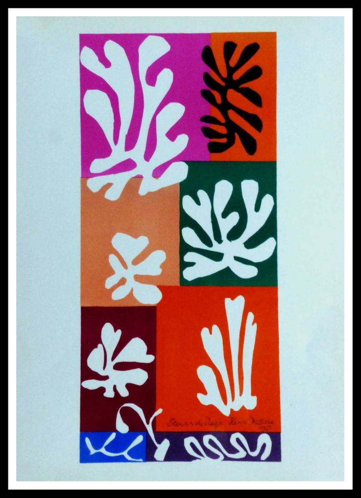 Литография Matisse (After) - FLEURS DE NEIGNE