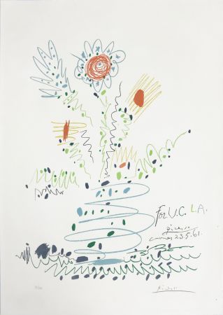 Литография Picasso - Fleurs (for UCLA)