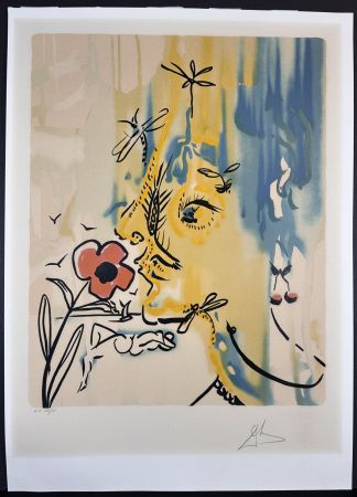 Литография Dali - Fleurs Surrealiste Vanishing Face
