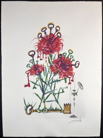 Гравюра Dali - Florals Carnation Don Quixote