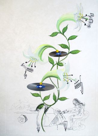 Гравюра Dali - Flordali, Lys, Lilium Musicum