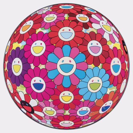Гашение Murakami - Flower Ball (3D) Blue Red