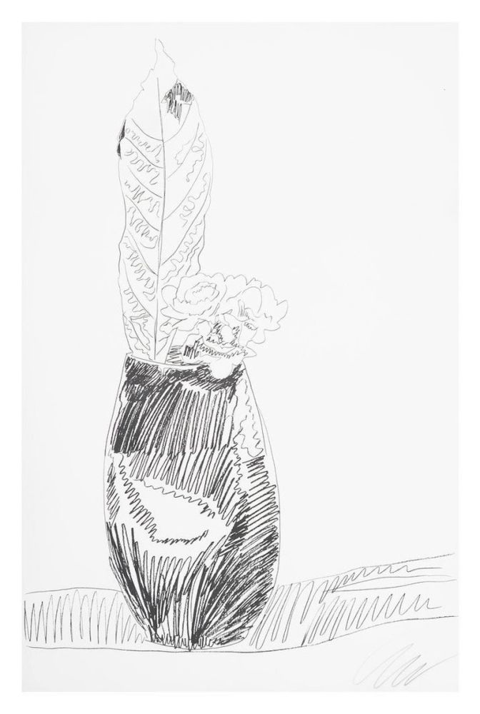 Сериграфия Warhol - Flower (Black & White)
