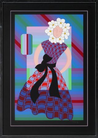 Сериграфия Vasarely - Flower Girl