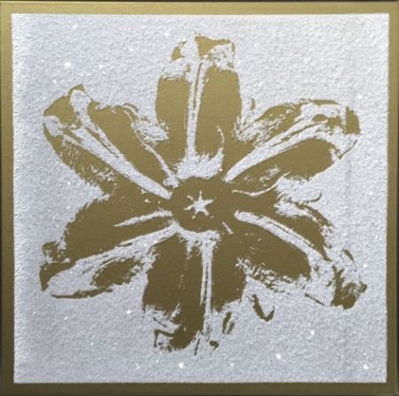 Сериграфия Robierb - Flower Power (Gold on White)