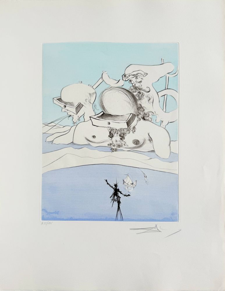 Офорт Dali - Flung Out Like a Fag-end by the Big-Wigs