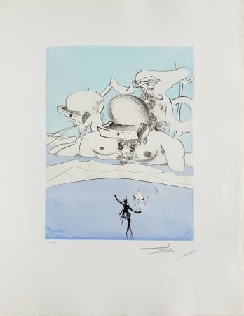 Офорт Dali - Flung Out Like a Fag-end by the Big-Wigs