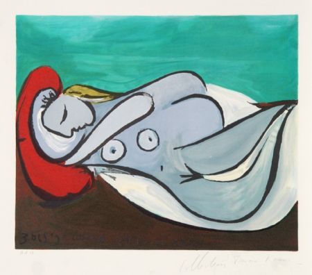Литография Picasso - Formeuse a L'Oreiller