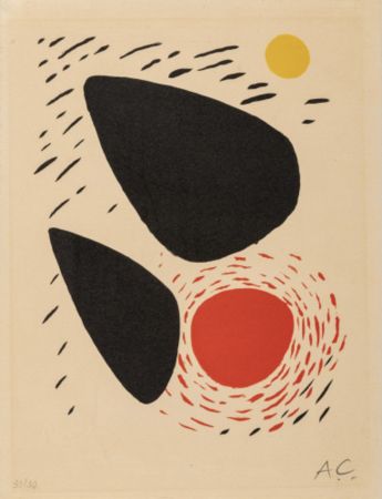 Литография Calder - Forms in Motion