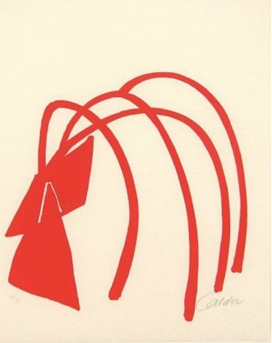 Литография Calder - Four Arches