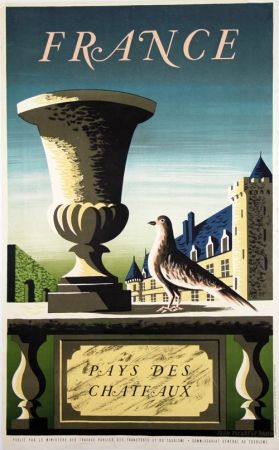Литография Picard Ledoux - France Pays de Chateaux